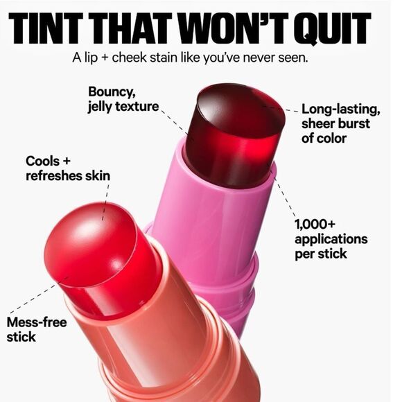 🌻 Milk Makeup Splash Cooling Water Jelly Tint Sheer Lip & Cheek Stain New - Picture 4 of 8